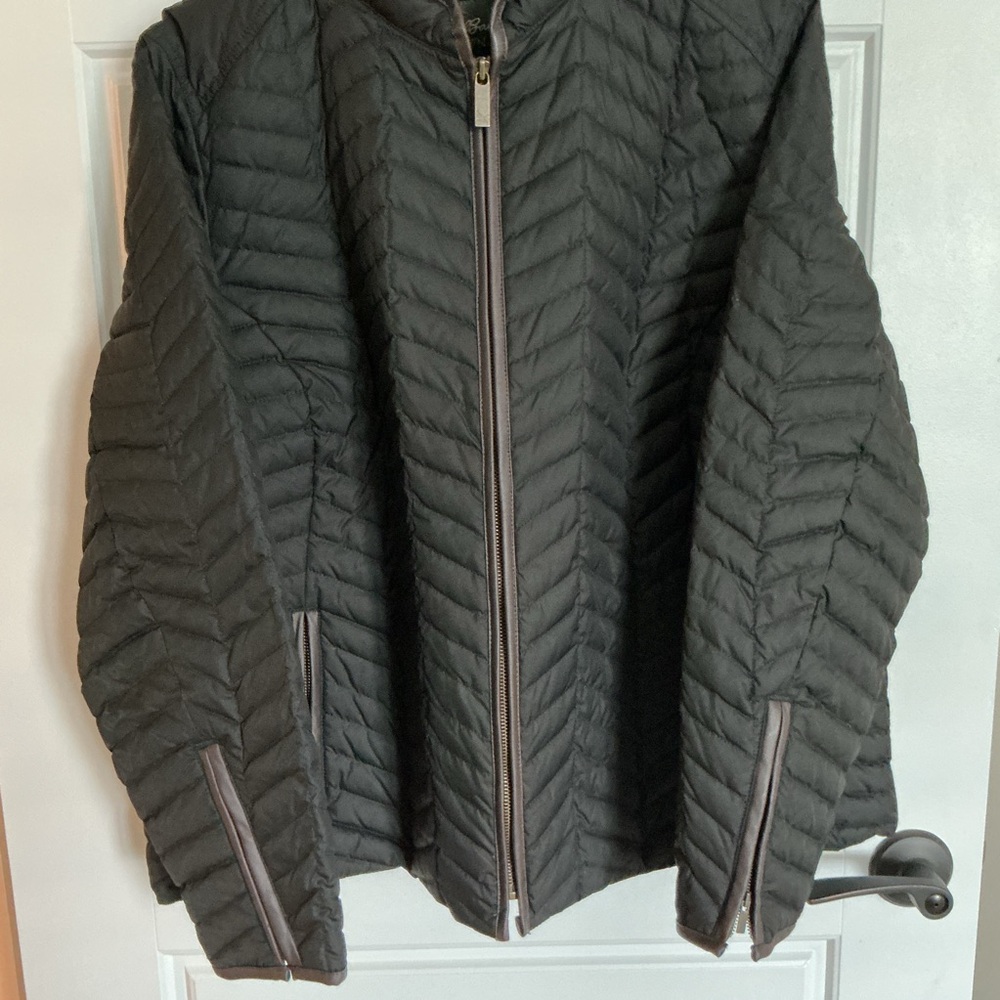 Eddie Bauer Black Quilted Down Jacket